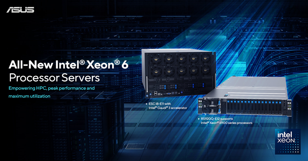 Asus Introduces All New Intel Xeon 6 Processor Servers